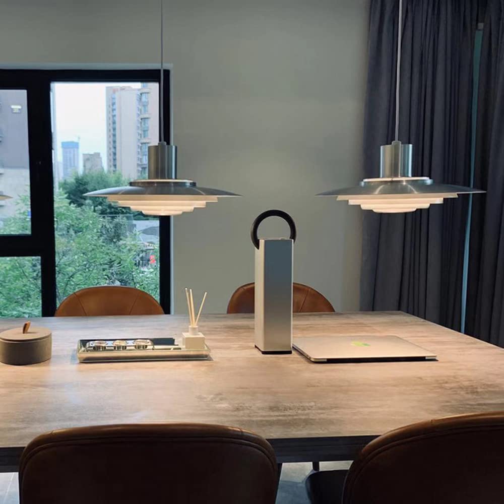 modern Esstisch Pendelleuchte, E27 Industrielle PH5 Pendellampe, Aluminium Schatten Hängeleuchte Dimmbar, Esszimmer Schlafzimmer Designer 1 flamme Höhenverstellbar Innen Dekorativ Beleuchtung (B,47CM)