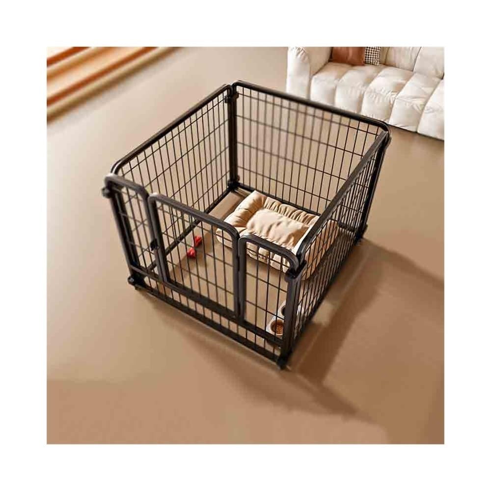 Gabbia per cani Trasportino for cani, recinzione interna, for di piccola taglia, cuccia accogliente gratuita Per uso domestico(Nero)