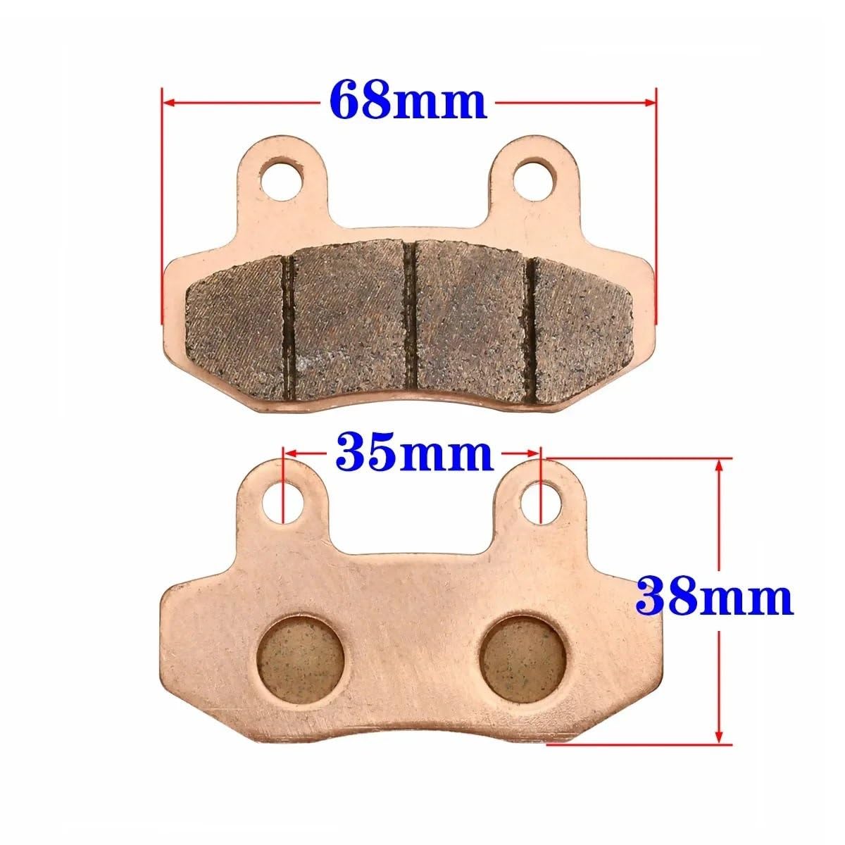 Płytki hamulcowe tarczowe Akcesoria motocyklowe Przednie tylne klocki hamulcowe Spiekanie na bazie miedzi Pasuje do motocykla Surron Dirt Bike Płytki hamulcowe tylne(Front and Rear)