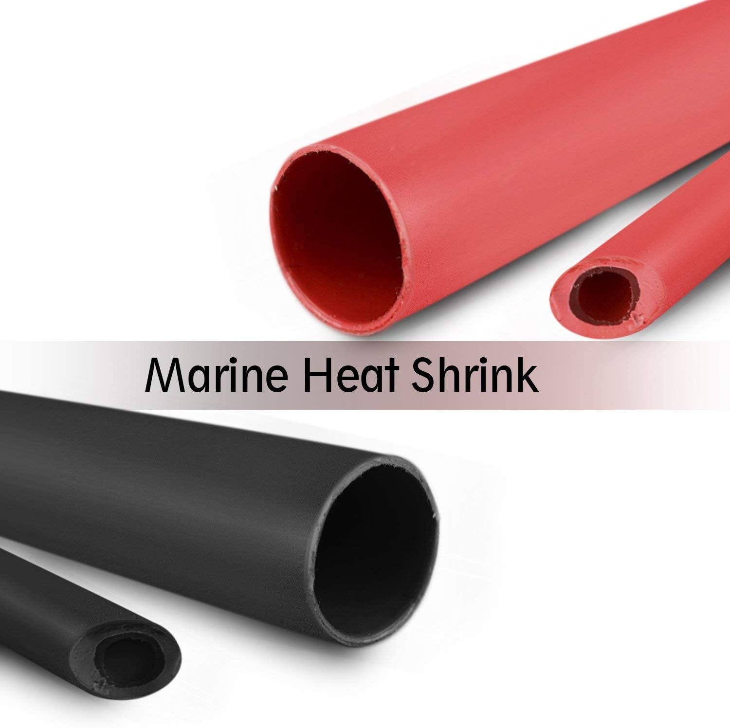 Young4us 2 Pack 3/4'' Heat Shrink Tube 3:1 Adhesive-Lined Heat Shrinkable Tubing Black&RED 4Ft : Industrial & Scientific