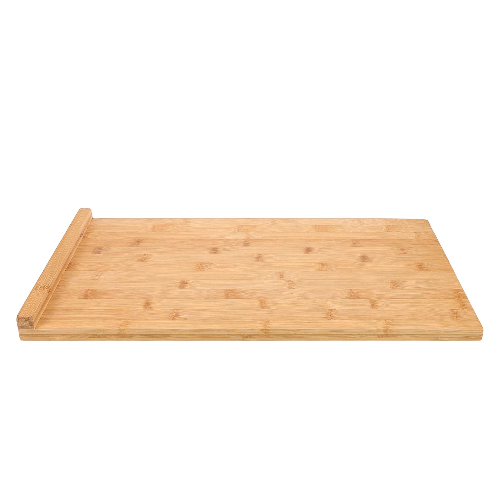 Planche à découper en bois HOMSFOU grand format avec couvercle de cuisinière intégré
