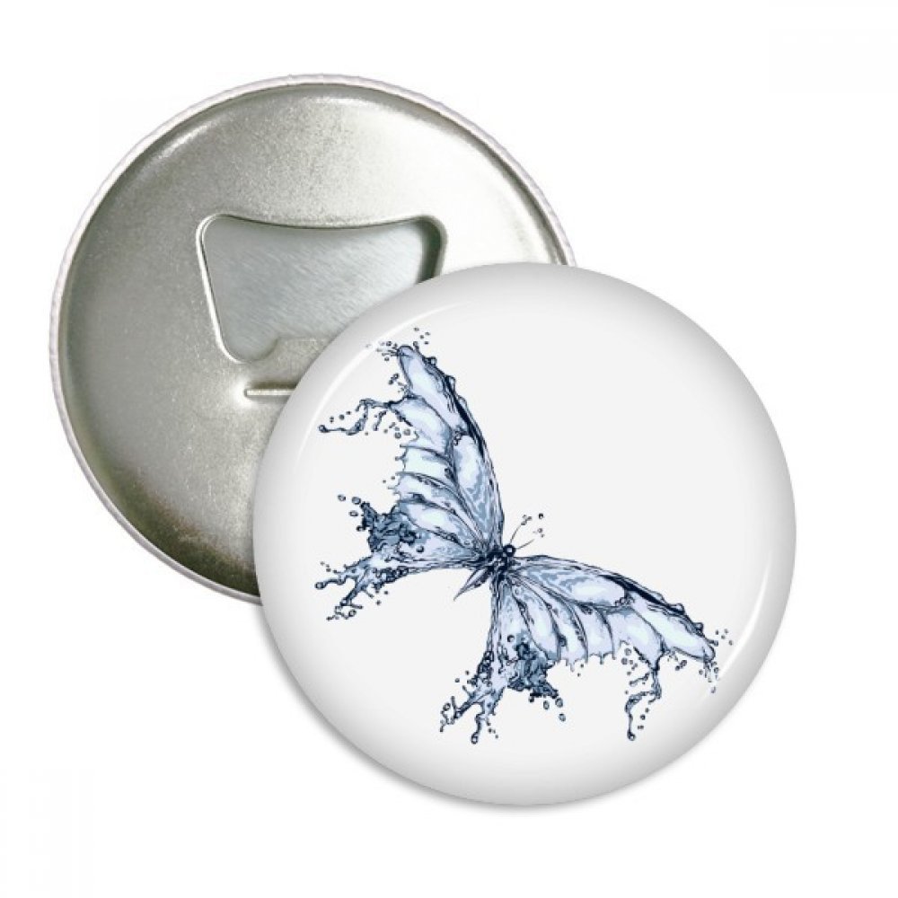 Aimants pour réfrigérateur papillon bleu cerf-volant rond de poche 3pcs de DIYthinker