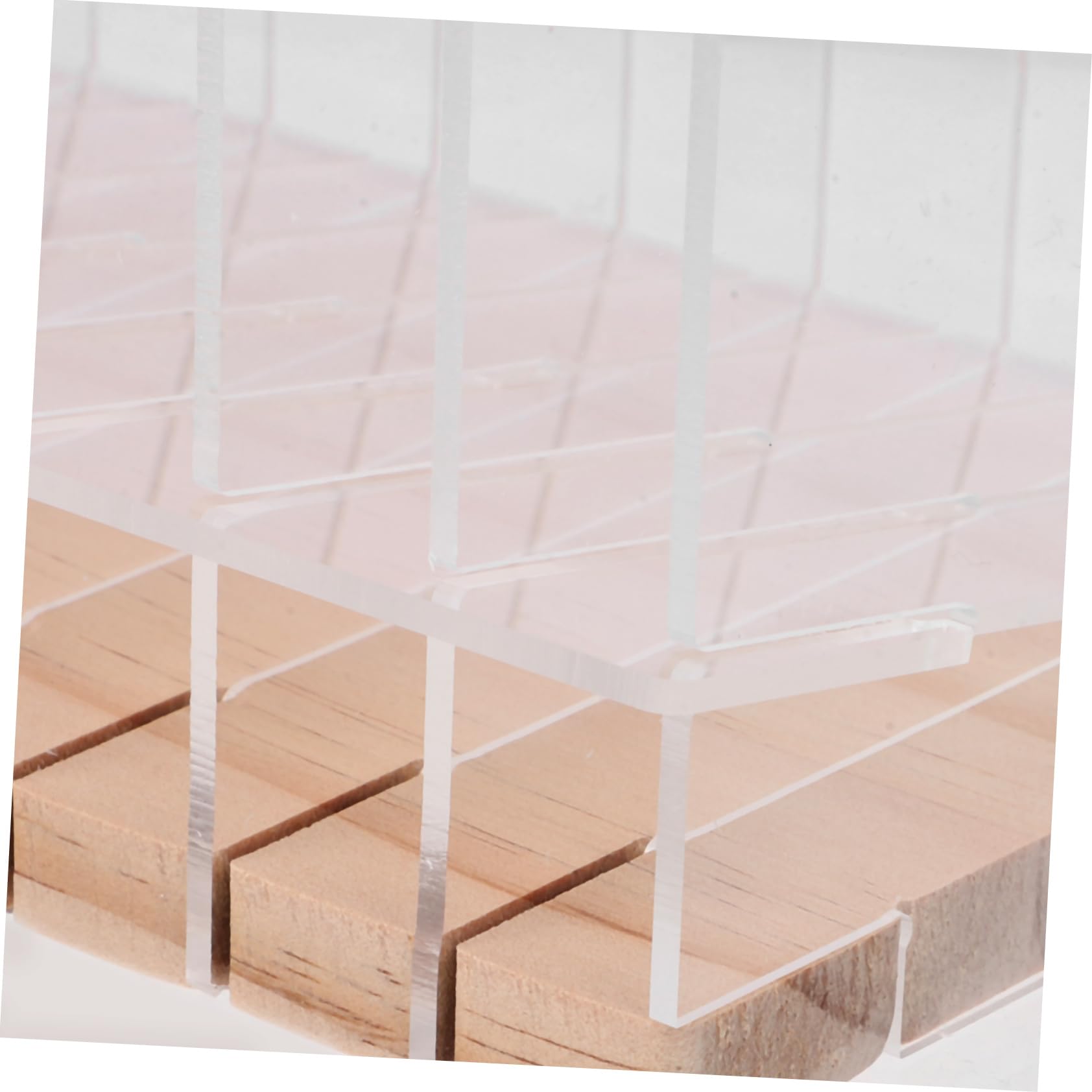 Schreibtisch Organizer zur Aufbewahrung von Stiften und Kleinteilen Acryl Holz Stiftehalter mit Fächern Sicherer Abschluss Mehrzweck für Büro und Schule