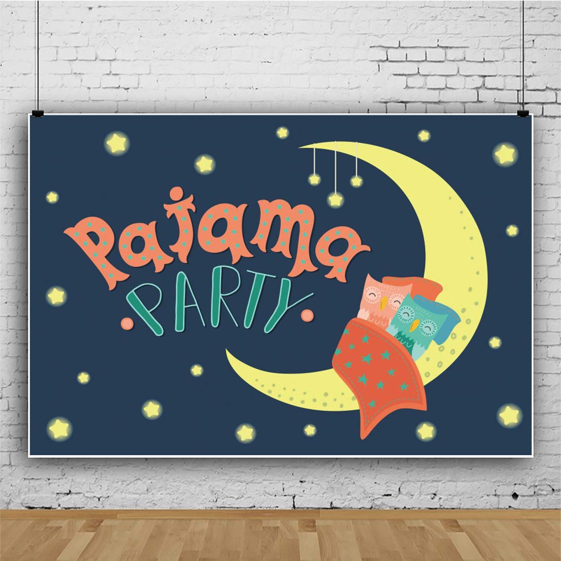7x5ft Pajama Party Backdrop - Slumber Sleepover Photography Background