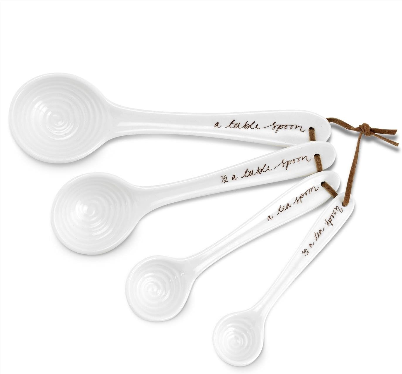 Sophie Conran Measuring Spoons, White, Set of 4