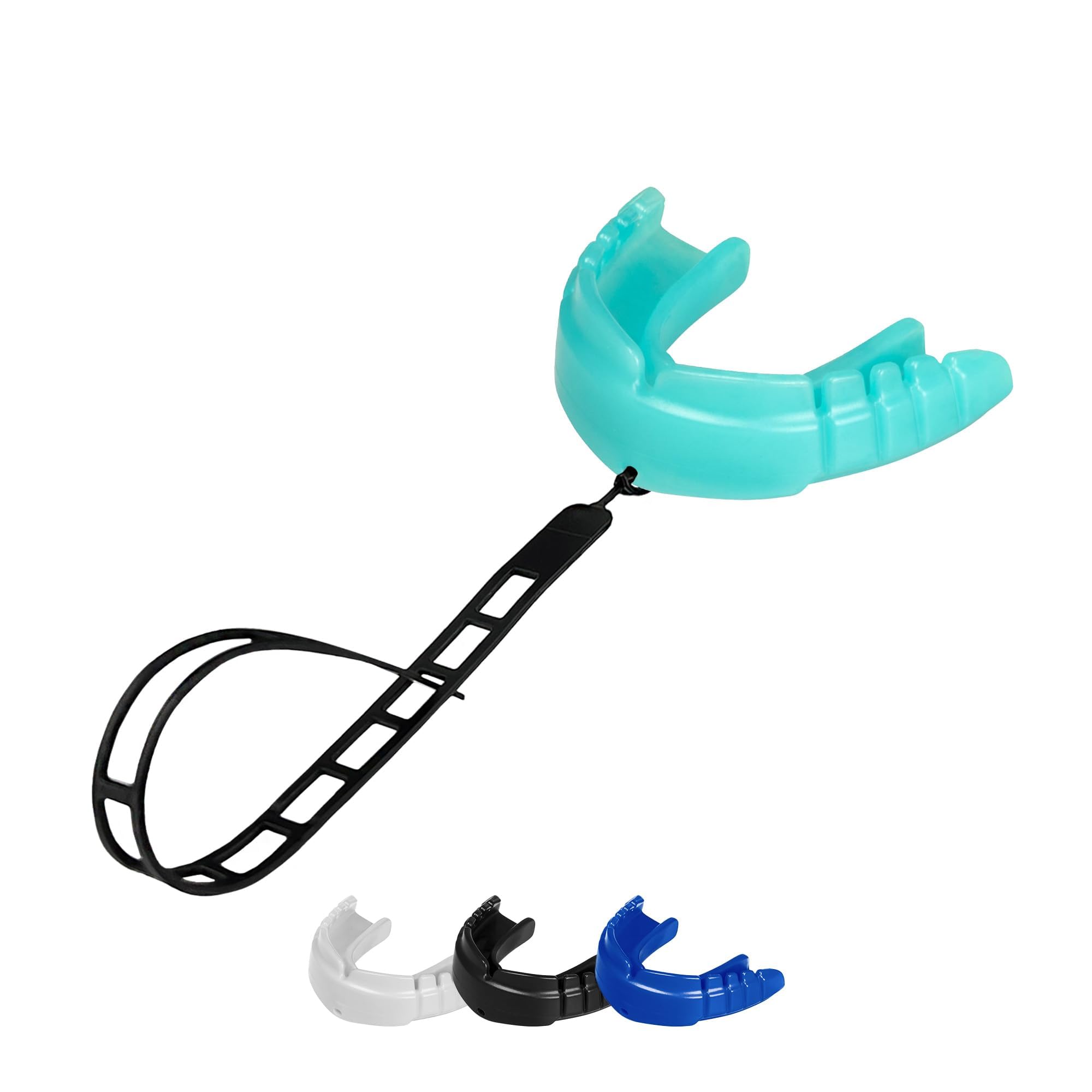 Opro Snap-Fit Instant Level Adult and Youth Sports Mouthguard For Braces with Strap, Gum Shield for Hockey, Lacrosse, Rugby, MMA, Boxing and Other Contact and Combat Sports