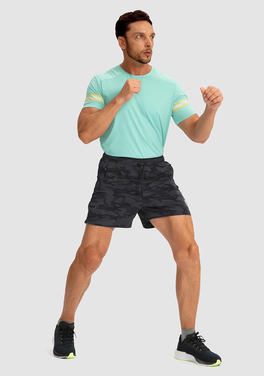 G Gradual Men's Running Shorts with Zipper Pockets Quick Dry Gym Athletic Workout 5" Shorts for Men - Image 6