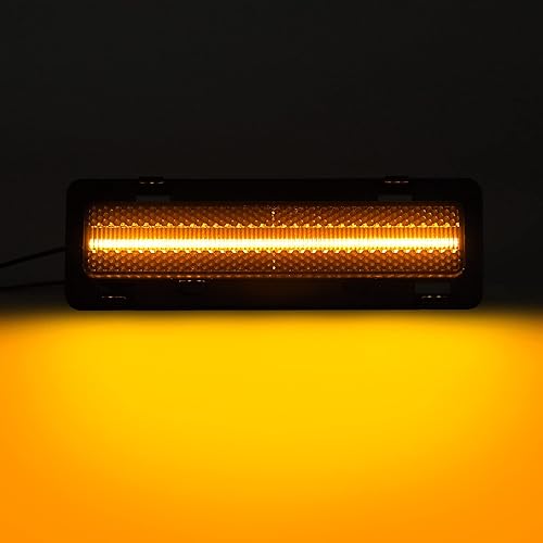 Miniatura 2 de R&F Auto Luz LED ahumada de repuesto para marcador lateral delantero C'hevy Camaro (1982-1992) LT, RS, Sport, Iroc-Z, Z28 Coupe convertible, para