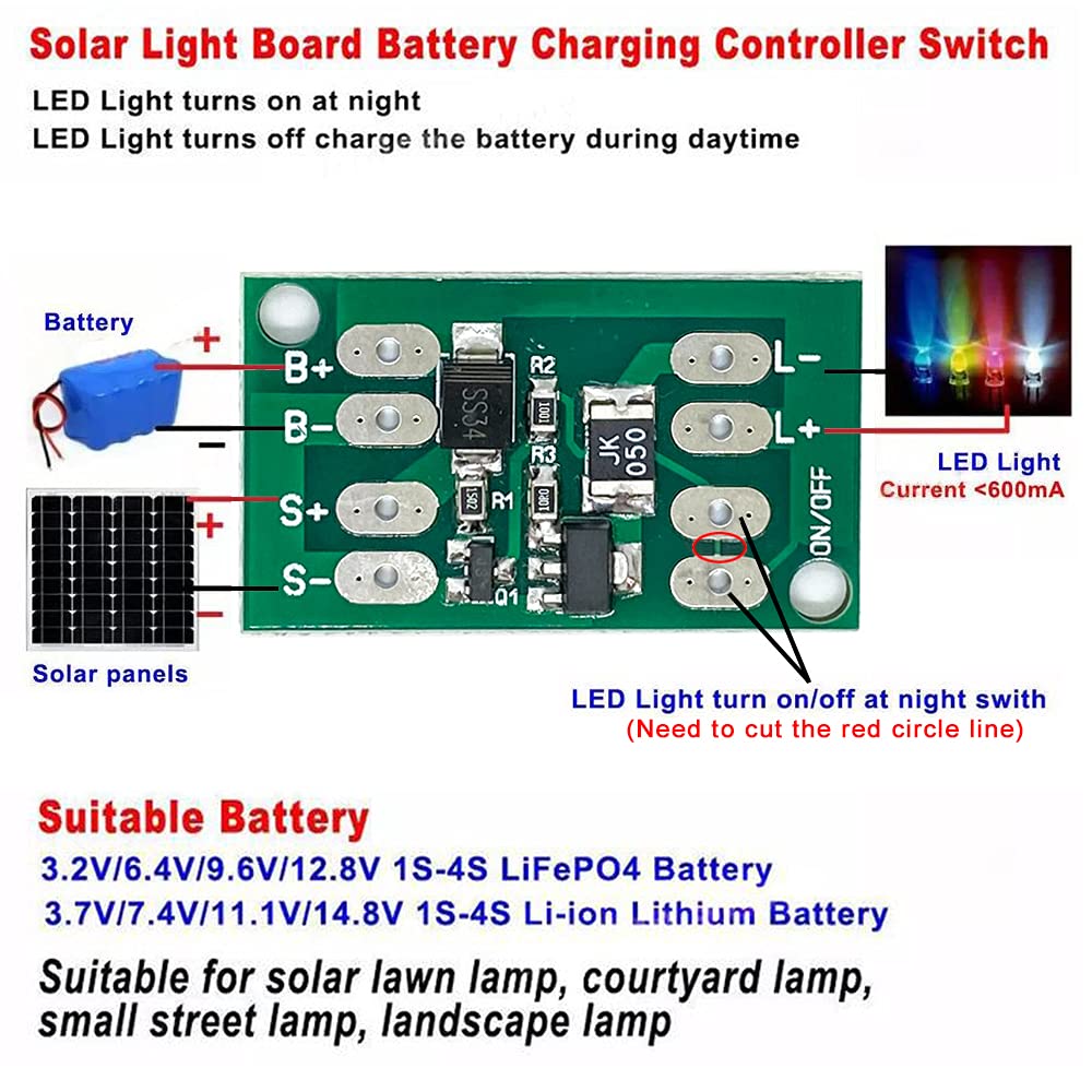 Snapklik.com : 3PCS 1S-4S Solar Charge Controller Lithium Battery ...