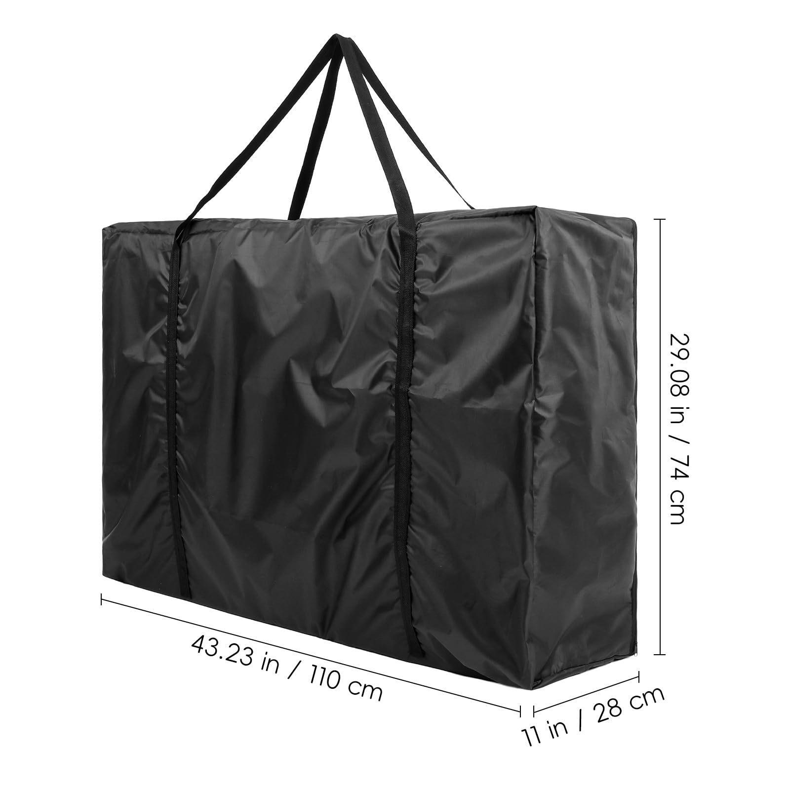 Bolsa Negra Plegable de Almacenamiento para Sillas de Ruedas Oxford | Exterior y Viaje, Tejido Oxford 0, 5kg, Uso Silla Plegable o Andador Plegable
