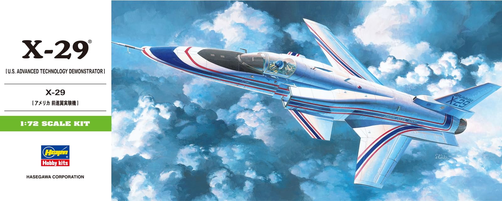 Amazon.com: Hasegawa 1:72 Scale X-29A Model Kit : Arts, Crafts
