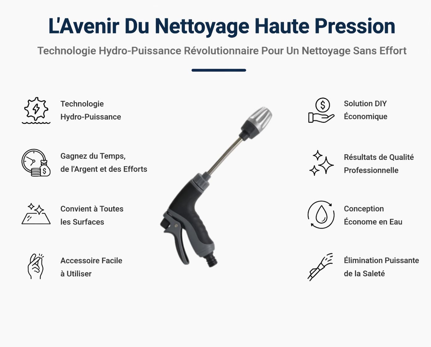 Jetterix Haute Pression (1pcs（bouilloire + connecteur en plastique）)
