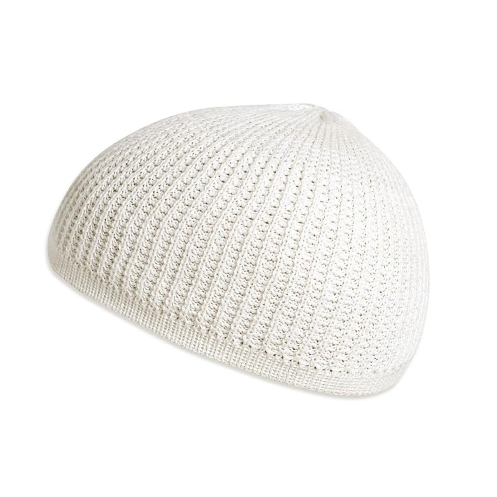 Morain Kufi Muslims Men Namaz Prayer Hat Traditional Muslims Kufi Hat Eid Knitted Muslims Men Prayer White
