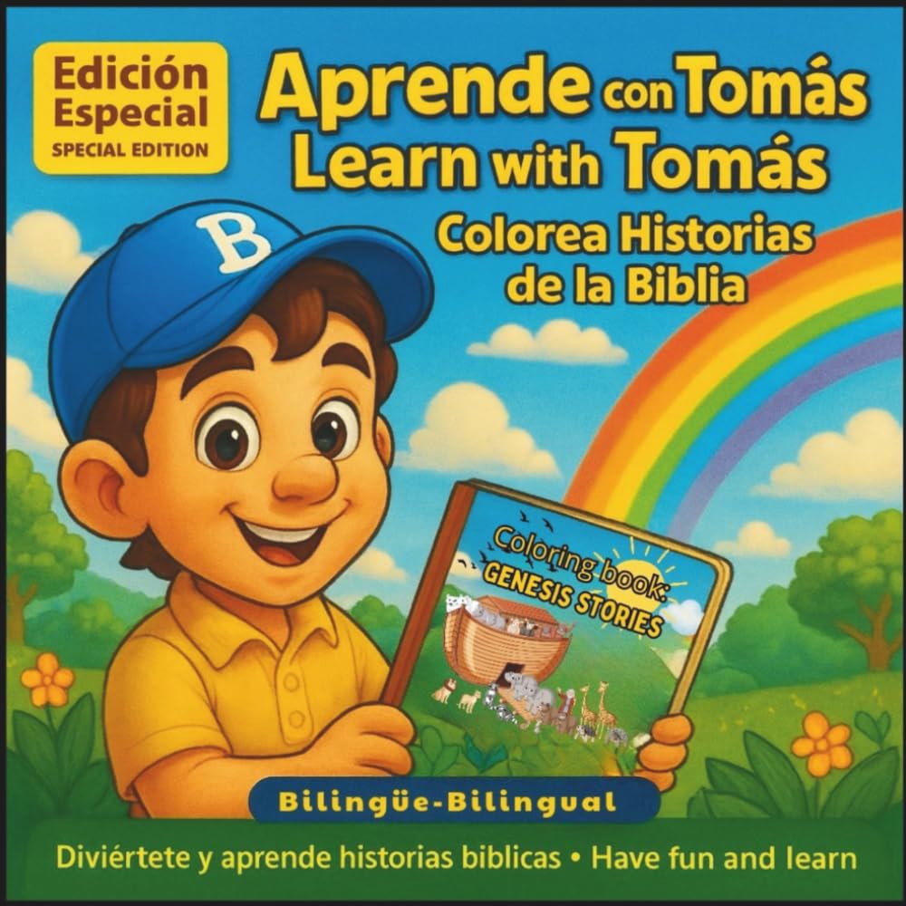 Learn with Tomás: Genesis stories to read and color
