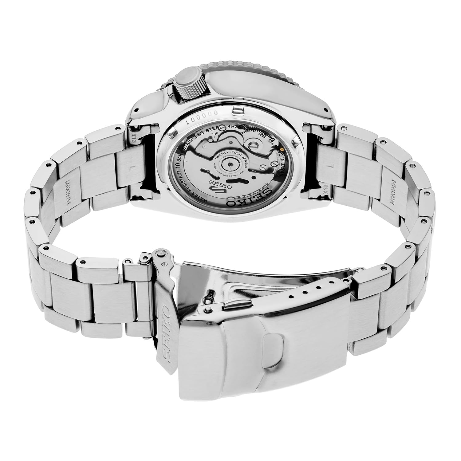 SEIKO Orologio sportivo da uomo SRPK67K1, argento, classico, Argento, Classico