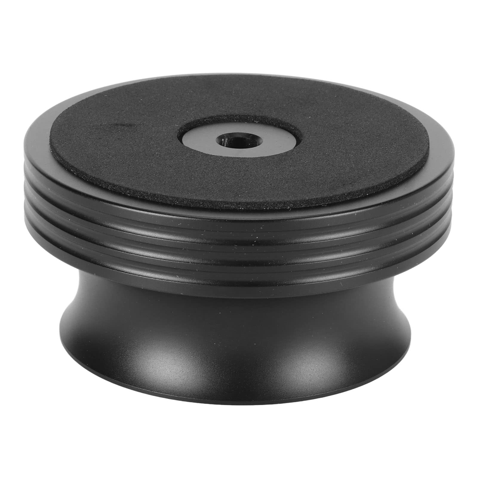JTLB Stabilizzatore del Disco per Giradischi LP Lega di Alluminio Stabilizzatore del Peso del Disco HiFi Riduttore di Vibrazioni per Giradischi (Nero)