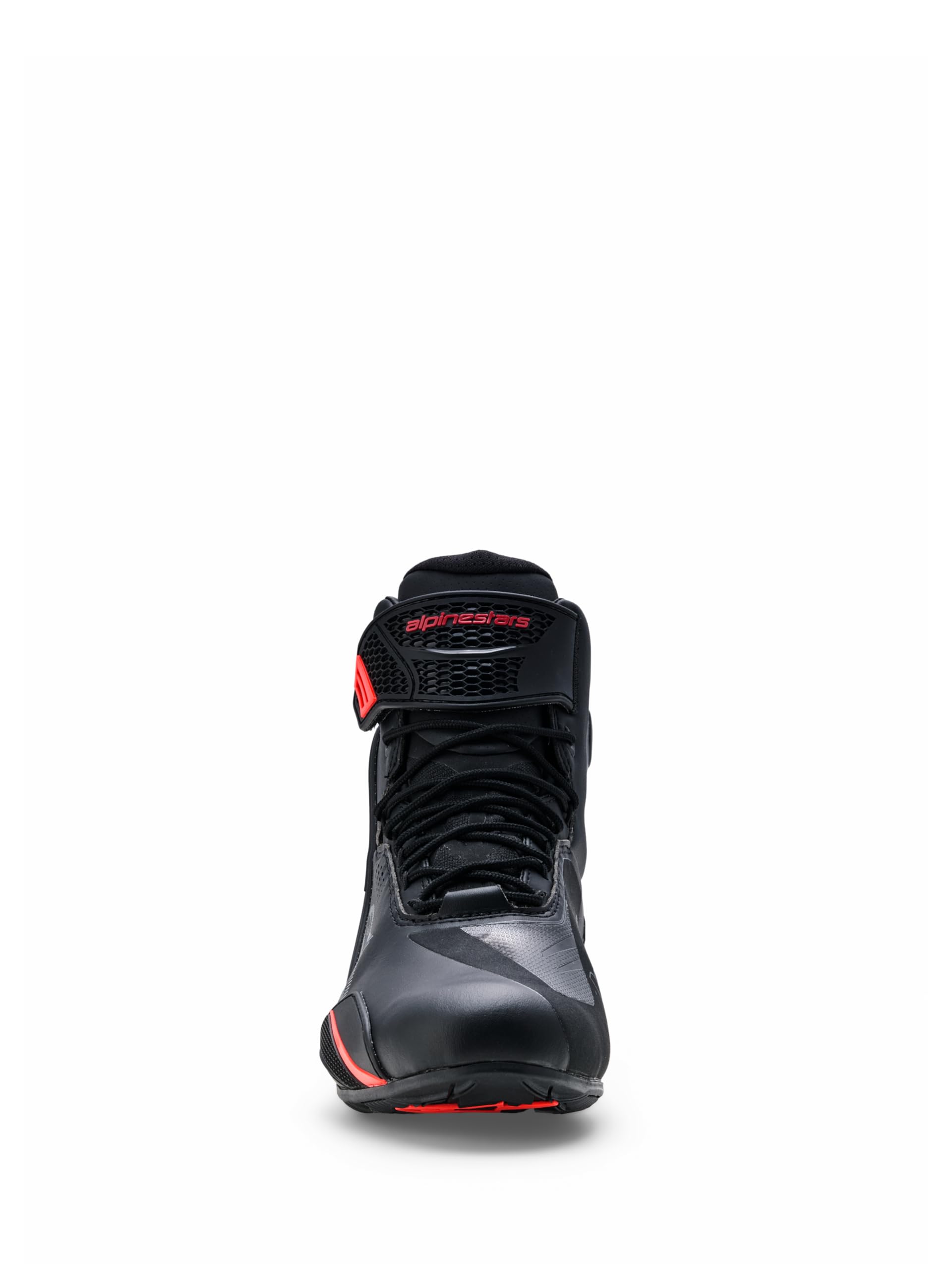 Alpinestars Faster 4 Drystar wasserdichte Motorrad Schuhe, schwarz/rot, 10 (43)