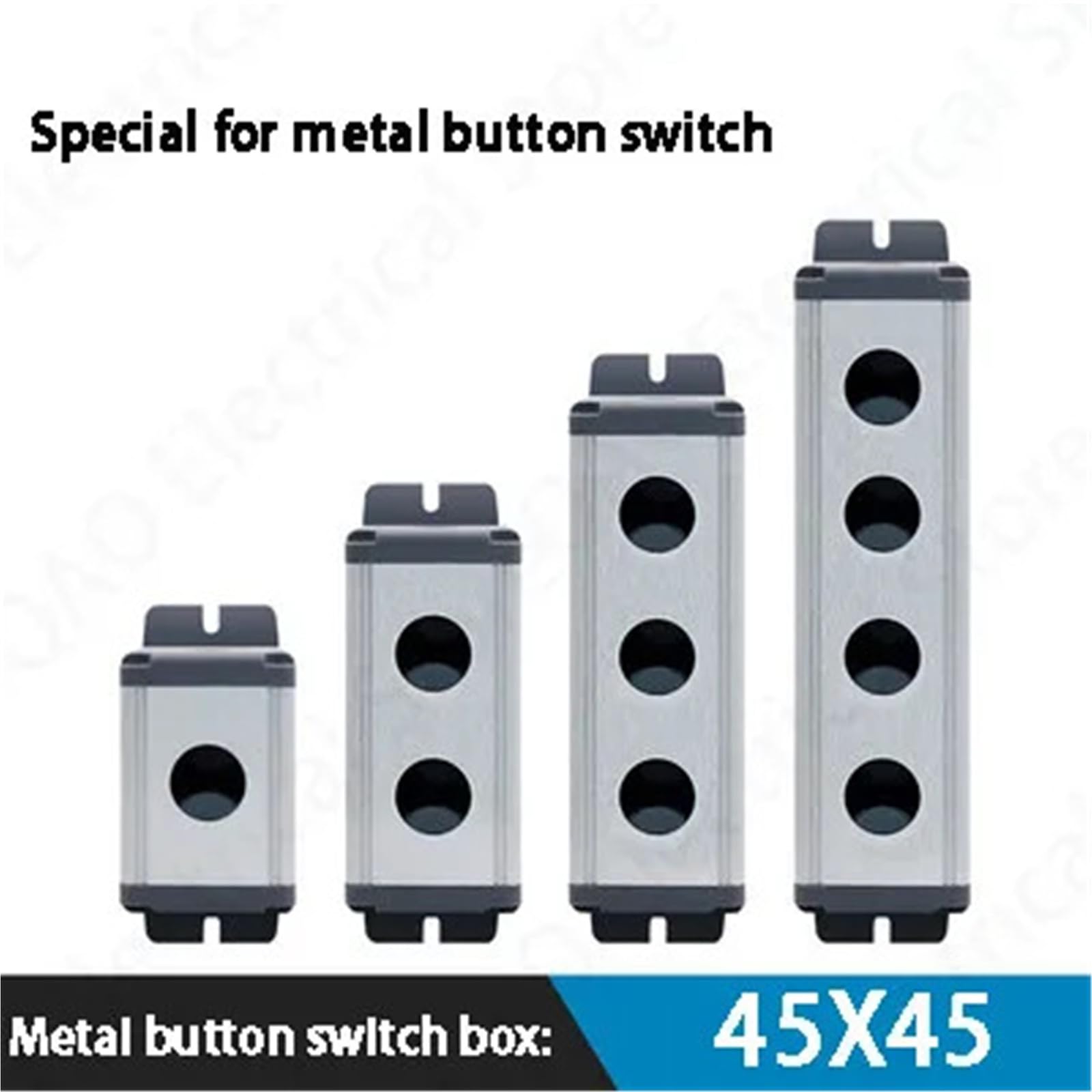 Aluminum Switch Box Waterproof Aluminum Push Button Switch Box - 22mm 6 ...