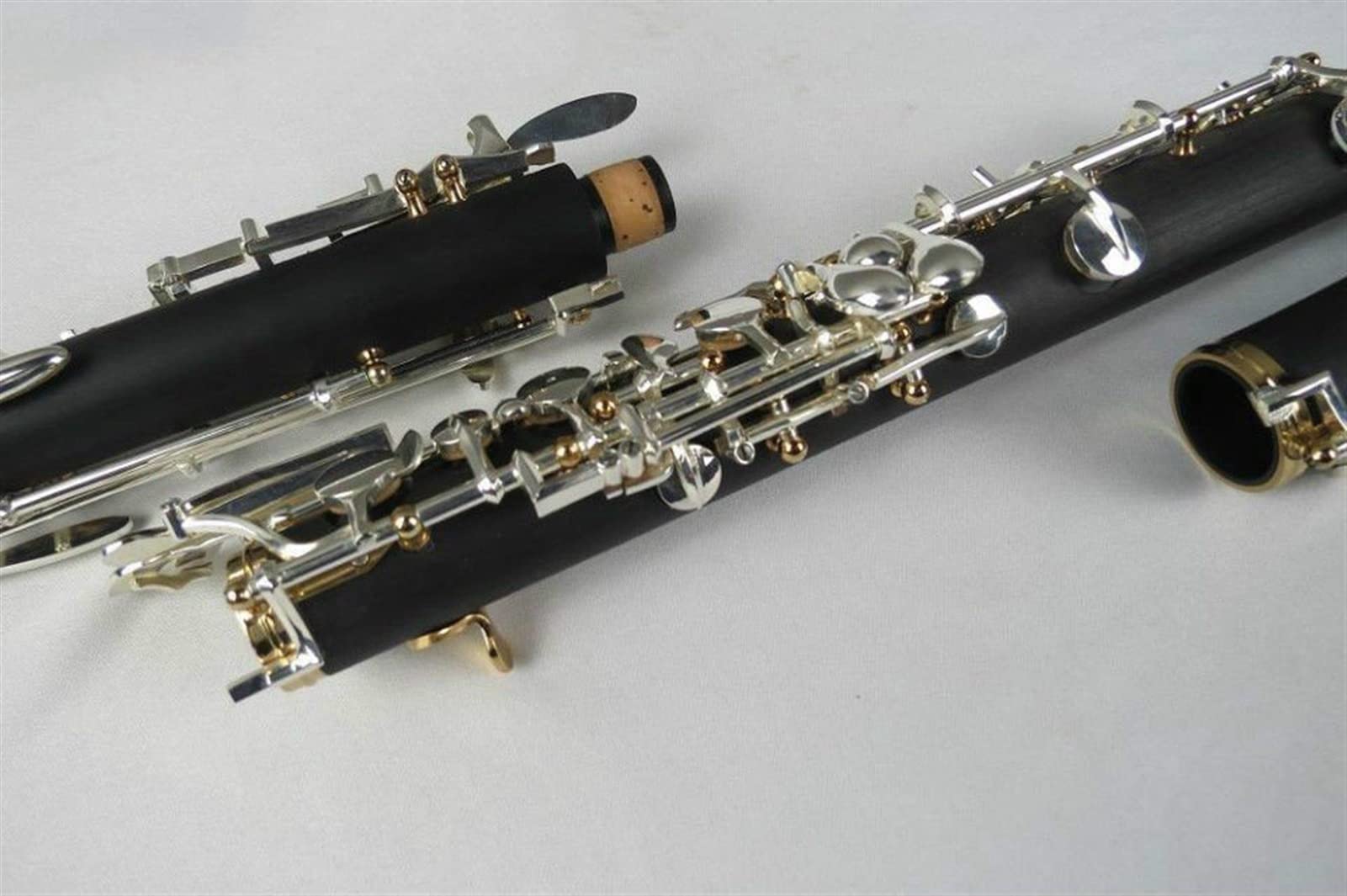Strumento Oboe Concerto in Legno Composito Professionale Oboe Semiautomatica, Oro/Argento Due-TON C Key Principiante di Oboe