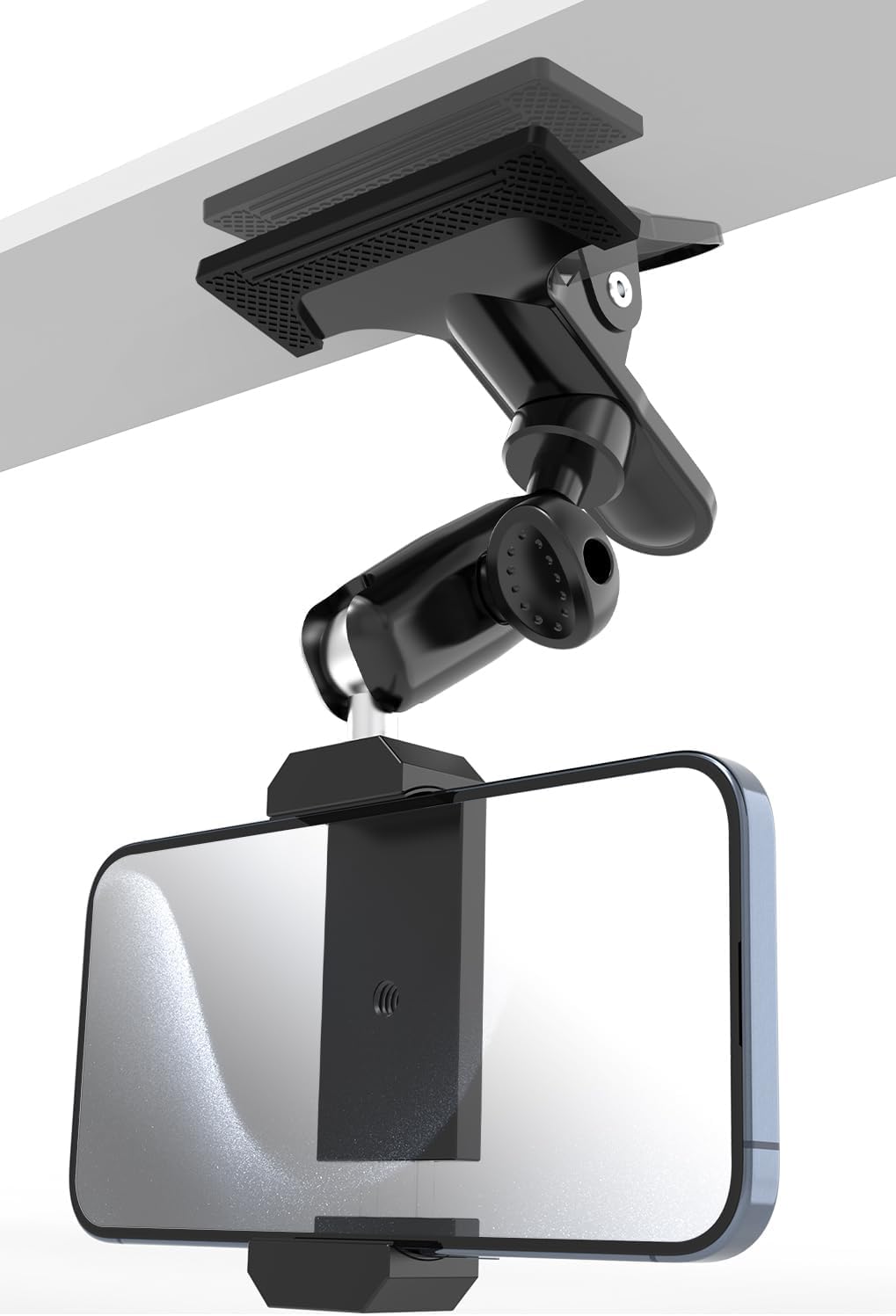 Porta Cellulare Auto Visiera Parasole [Doppia Testa a Sfera in Metallo], Supporto Telefono Auto, portacellulare da auto per iPhone 16 15 14 13 12 Pro Max, Huawei, Smartphones