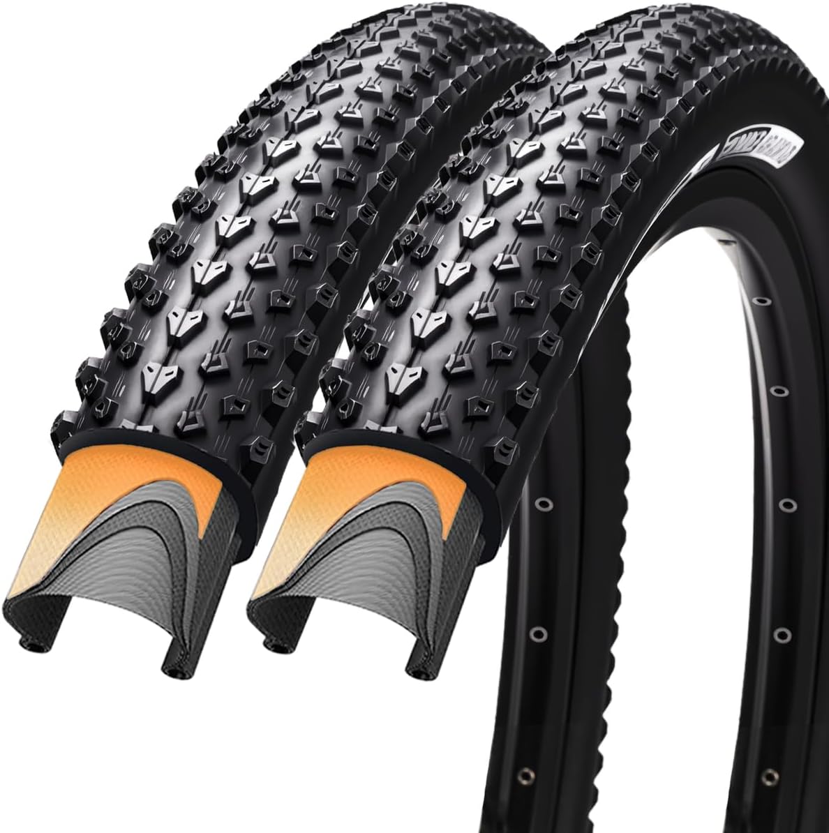 26/27.5/29 x2.10 inch Bike Tires Pair Mountain Bike Tires 60 TPI Foldable Kevlar High-Grade Made Bicycle Tires Light Weight Pack of 2