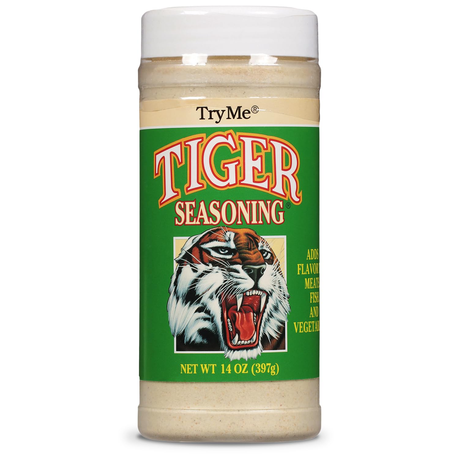 Try Me Tiger Seasoning for Meat Fish and Vegetables, 14oz Bottle (Pack of 12)