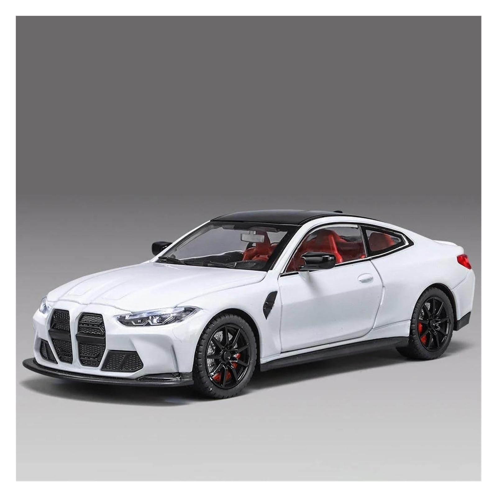 Btwodian Scale Model Car 1:24 For BMW G82 M4 Coupe Alloy Sports Car Model Diecasts Vehicles Collection(White)