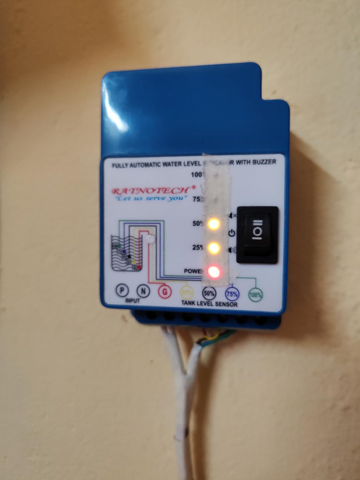 Automatic Water Level Indicator with Buzzer Alarm : Amazon.in: Home ...