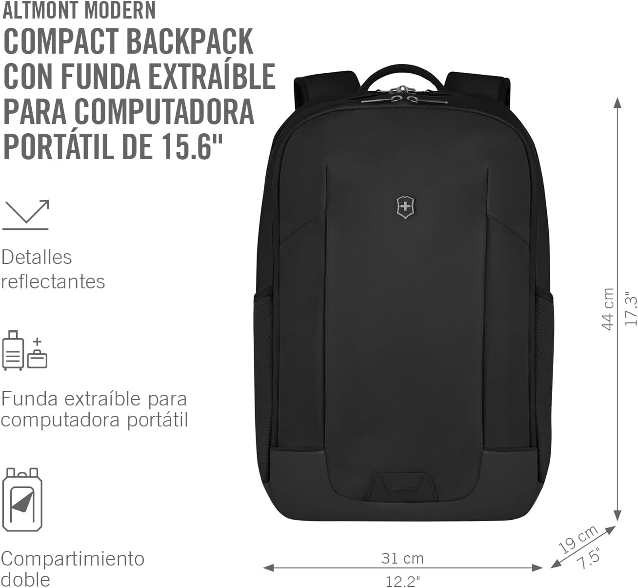 Victorinox Altmont Modern City Compact Backpack Black