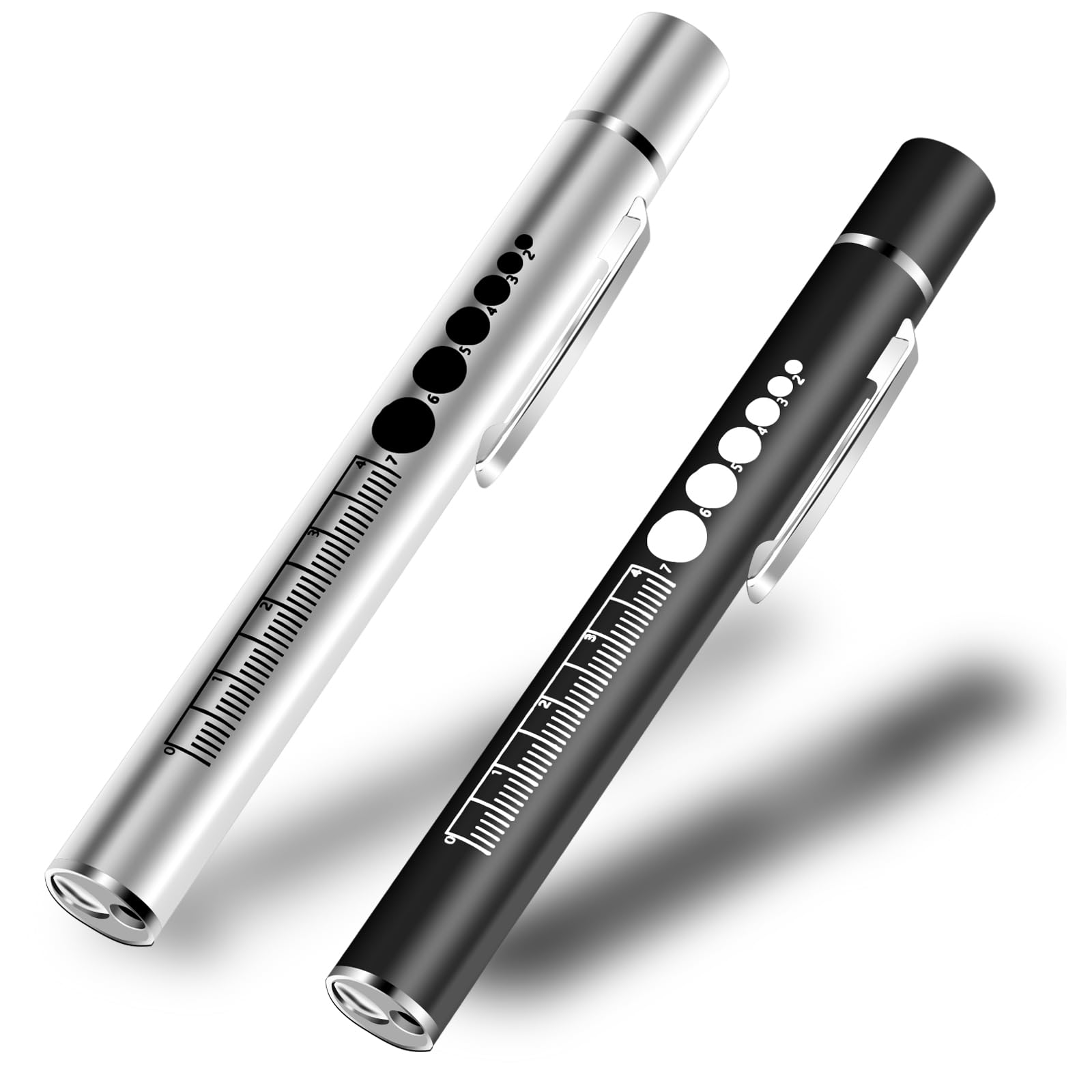 KEWAYO 2pc Pen Light, USB wiederaufladbare LED Taschenlampe