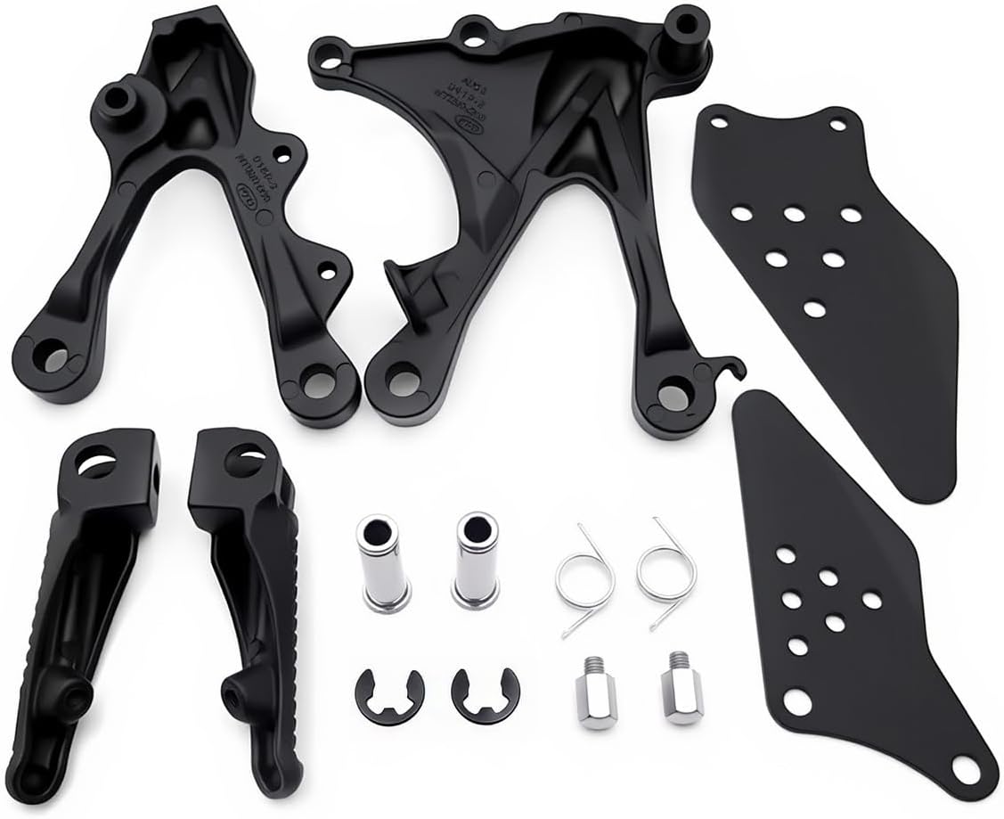 Front Rider Foot Pegs Bracket Compatible with Kawasaki Zx6R ZX-6R 636 ZX-6RR