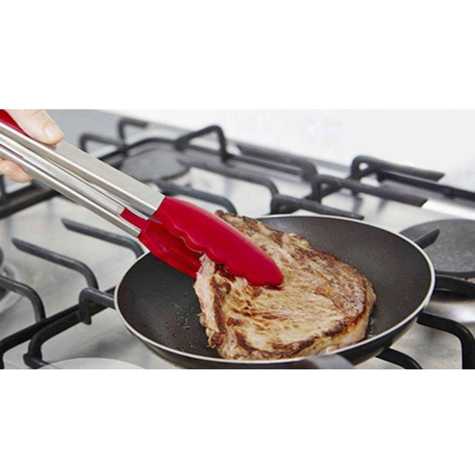 Pinze da Cucina Silicone Nylon Clip per Alimenti Cottura Barbecue Clip per Dolci Accessori da Cucina Utensili Posate (Arancione)