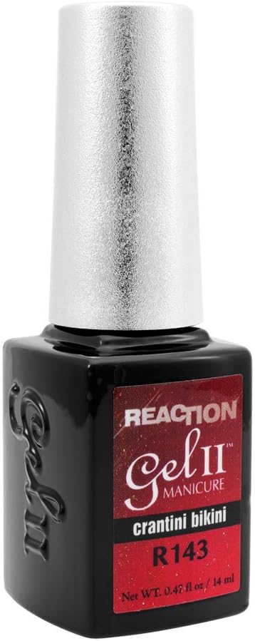 GEL II Reaction REMIX Color Changing Nail Mood Polish UV Red Crantini Bikini 143