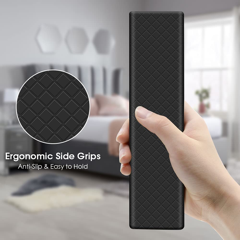 Custodia in Silicone Compatibile con Sony Bravia TV Telecomando RMT-TX100D RMT-TX300E RMT-TX310E RMT-TX200E RMF-TX200C per Sony Nuovo Sostitutivo Remote Protettiva Cover Anti-Scivolo Cassa (Nero)