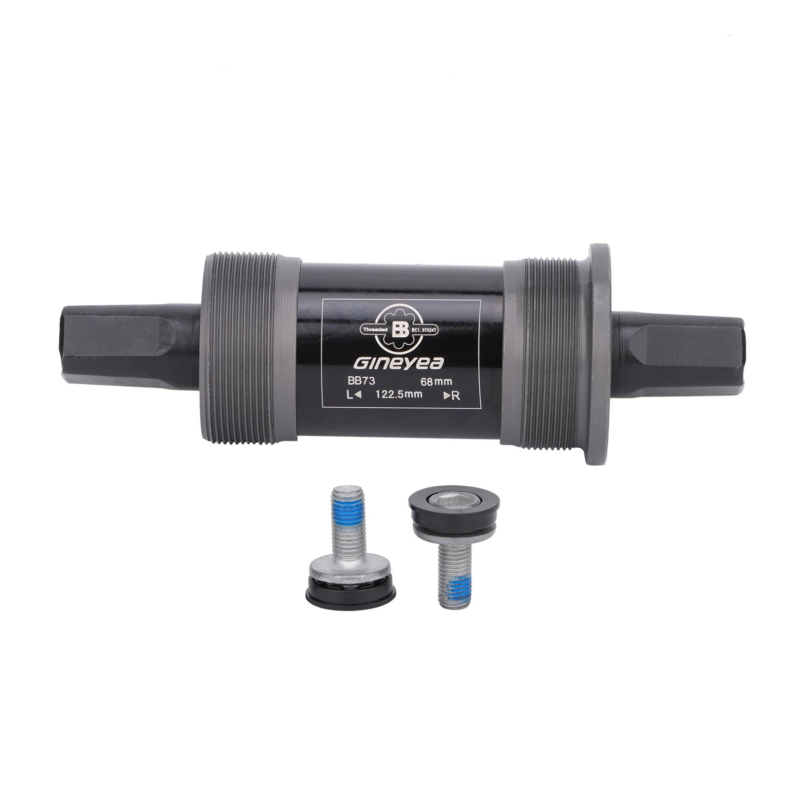 Bicycle Bottom Bracket Square Taper Bike Bottom Bracket for Mountain/MTB/Road/Fat Bike, Optional Square BSA 68mm x 110.5/113/118/120/122.5mm (68x122.5mm)
