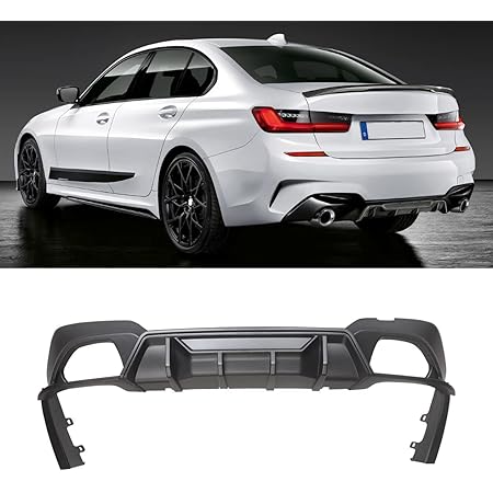 Amazon.com: CHIESMA Rear Diffuser Fit for BMW 3 Series G20 M Sport 330i ...
