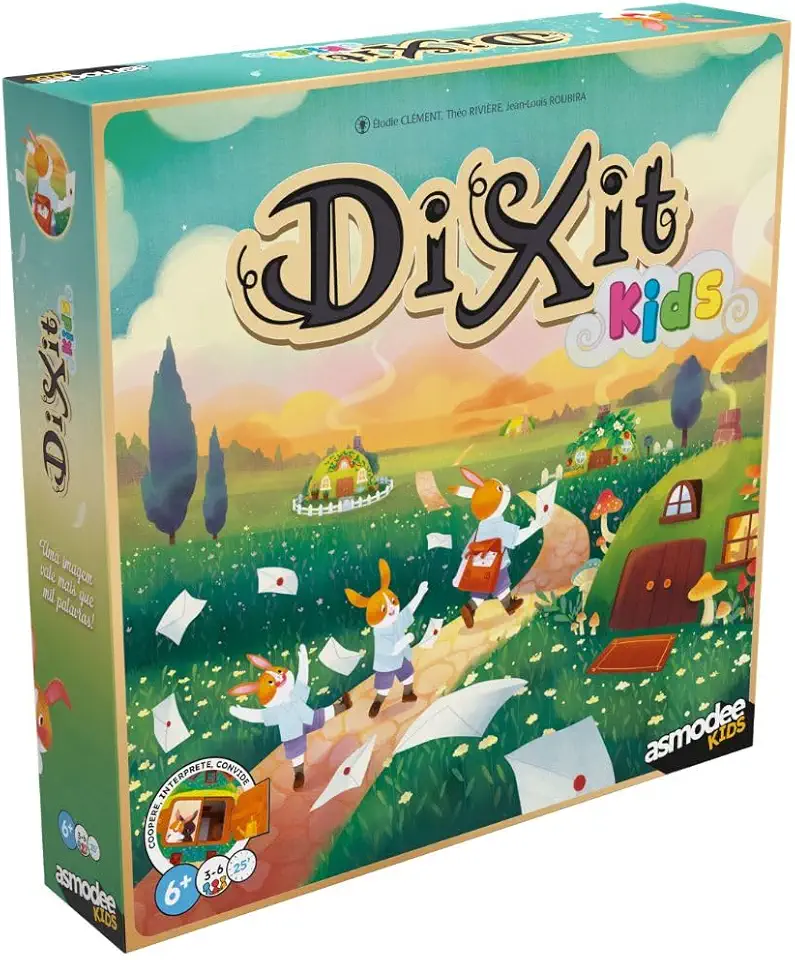 Asmodee, Dixit Kids, Jogo de cartas, 3 a 6 Jogadores, a partir de +6 anos, Partidas de até 30 min