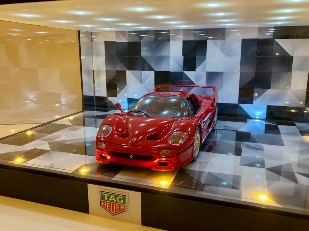 Amazon.co.jp: 1／18 2〜3台展示可 抽象モノトーン ディスプレーBOX 