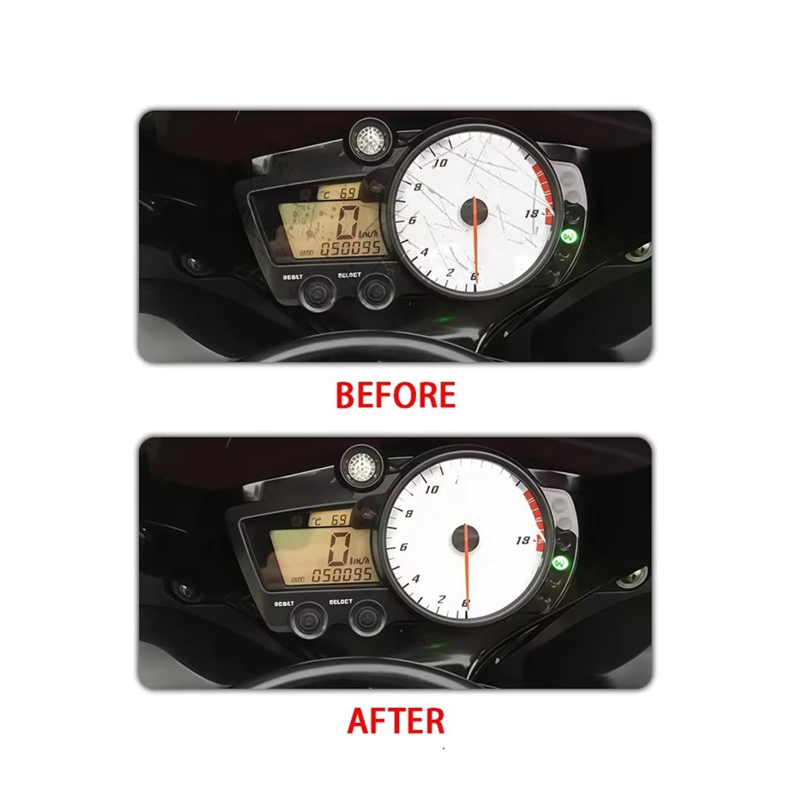 Marco Instrumento Compatible Con Yamaha Para YZF Para R1 2002 R6 2003-2005 Para R6S 2008-2010 Cubierta La Carcasa Del Indicador Instrumentos