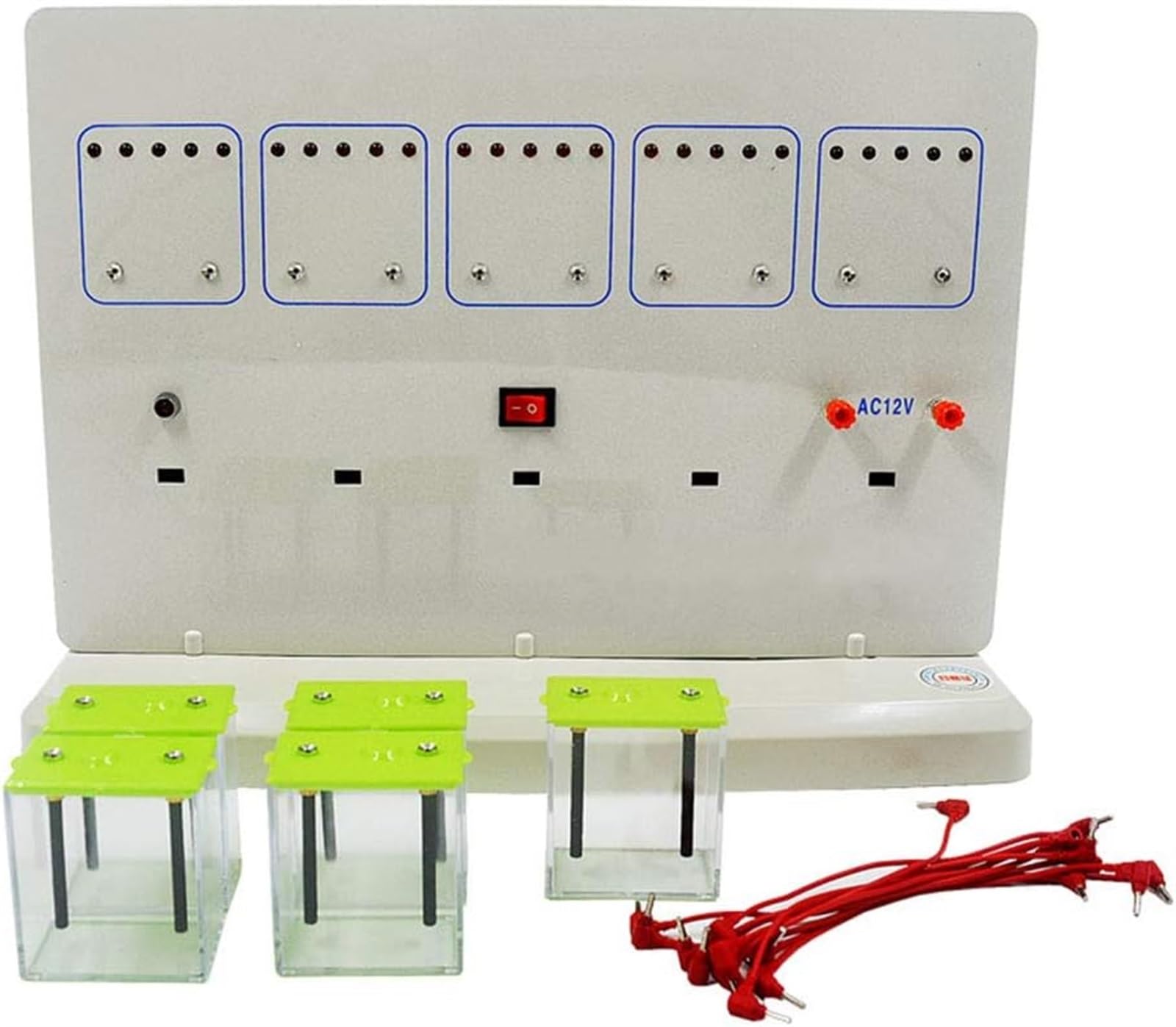 Demostrador De Conductividad Electrolitos 12 V CA, Probador Solución Pantalla LED Electrodo Grafito, Instrumento Enseñanza Experimental