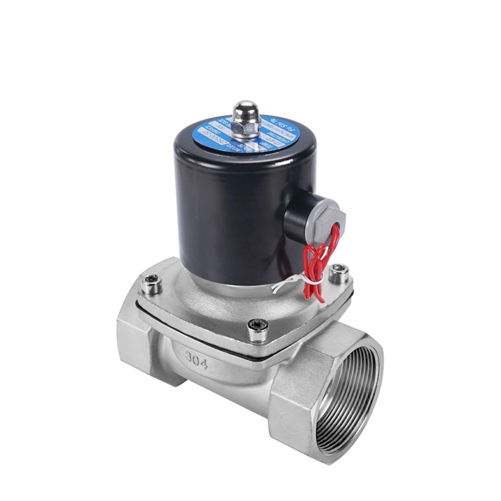 Électrovanne électrique DN06 AC 220V normalement fermée pour eau pétrole et gaz