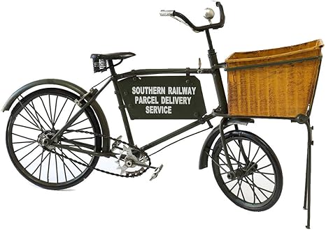Amazon 自転車模型 自転車ミニチュア レトロ アンティーク バイシクル 昭和スタイルブリキ 自転車雑貨 置物 オブジェ オンライン通販