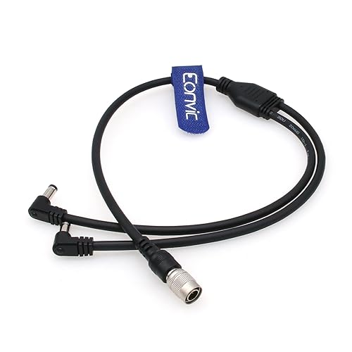 Miniatura 9 de Eonvic Cable de alimentación Hirose de 4 pines a barril de ángulo recto Cable CC para dispositivos de sonido 633644688 Zaxcomn Zoom F4F8 Grabadora