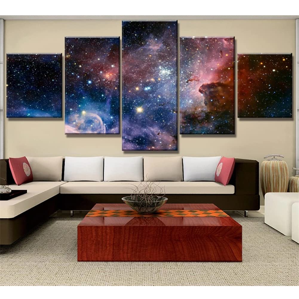 Peinture diamant ciel étoilé pour illuminer votre salon en famille pendant les weekends