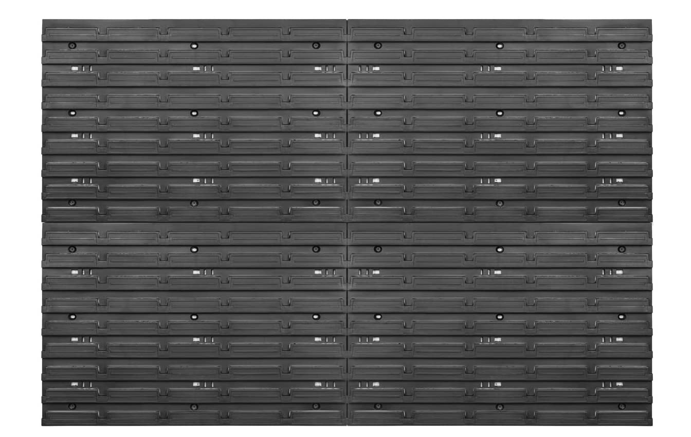 PAFEN Estantería de pared de almacenamiento – 1152 x 780 mm – 4 x paredes de montaje 576 x 390 mm pared perforada pared taller pared pared de plástico