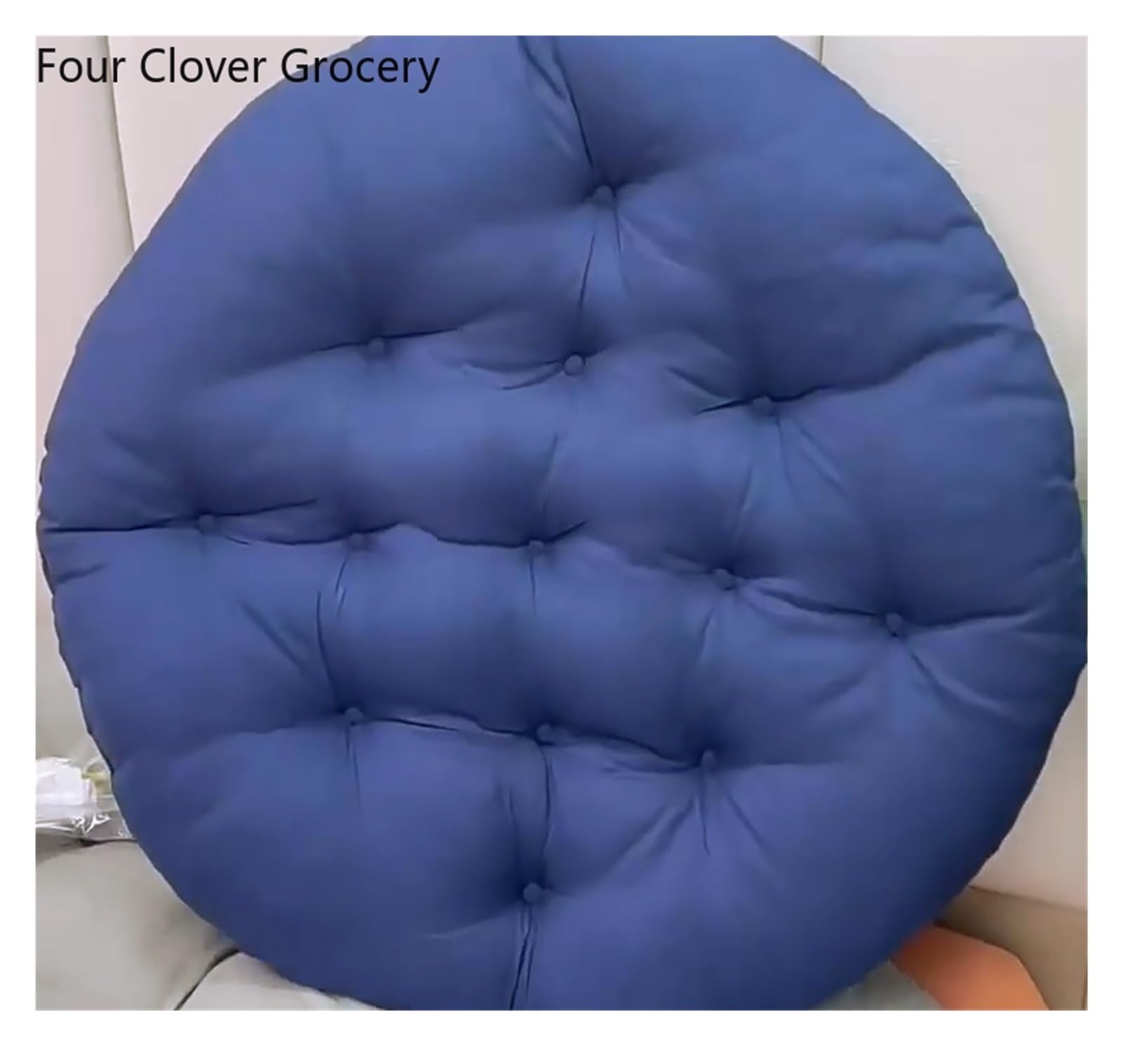 Cojín acogedor para silla de ratán para canasta de ratán, cojín de sofá para interiores y exteriores, 9.5 x 9.5 pulgadas, cómodo accesorio de relajación para jardín y uso doméstico