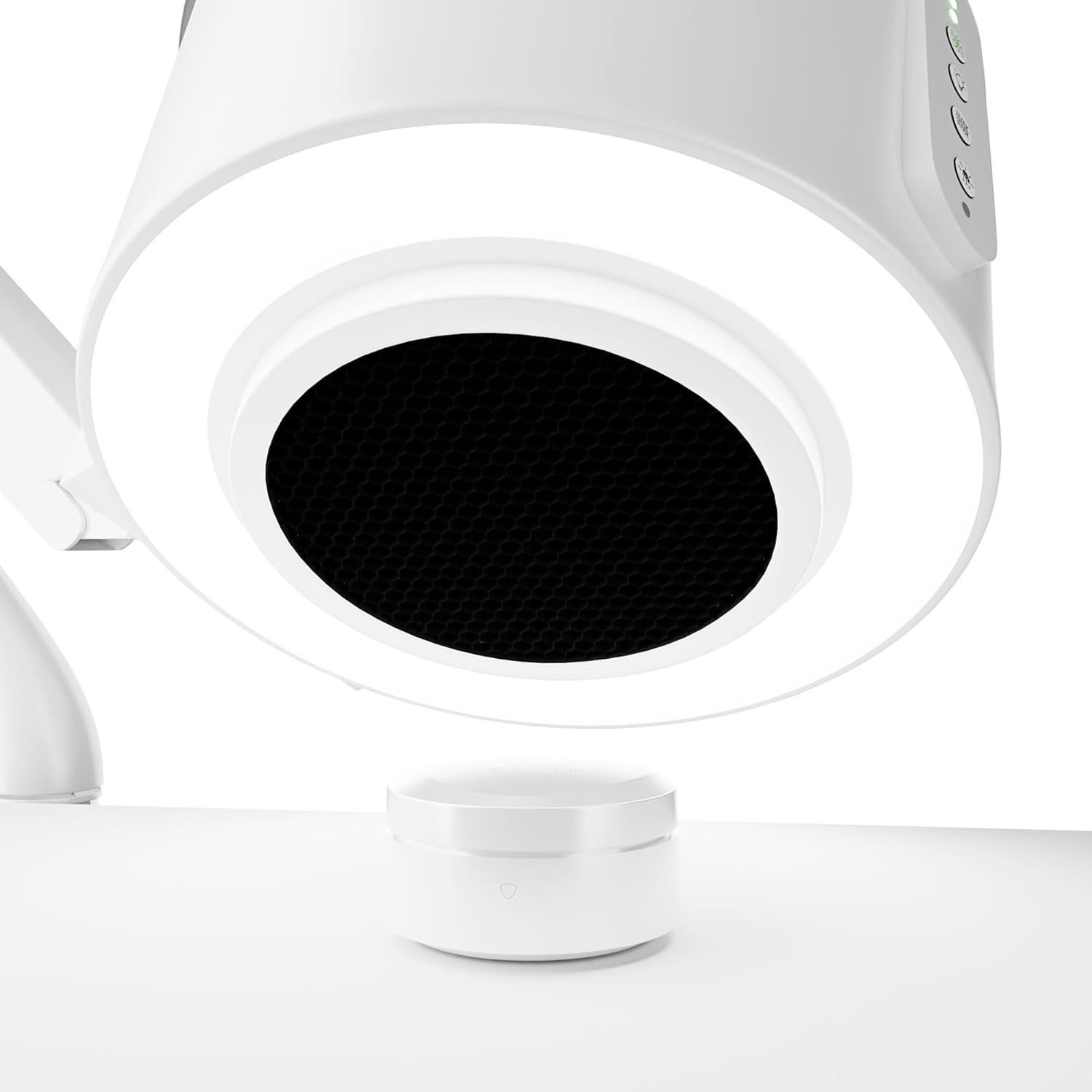 4BLANC® Smart Touch Remote Control with Radio Air-C Tech, Compatible with 4BLANC Dust Collectors & RG0 LED lamps, Universal Pairing & Memory, Click & Rotary for Power/Intensity/Speed/Color Temperature