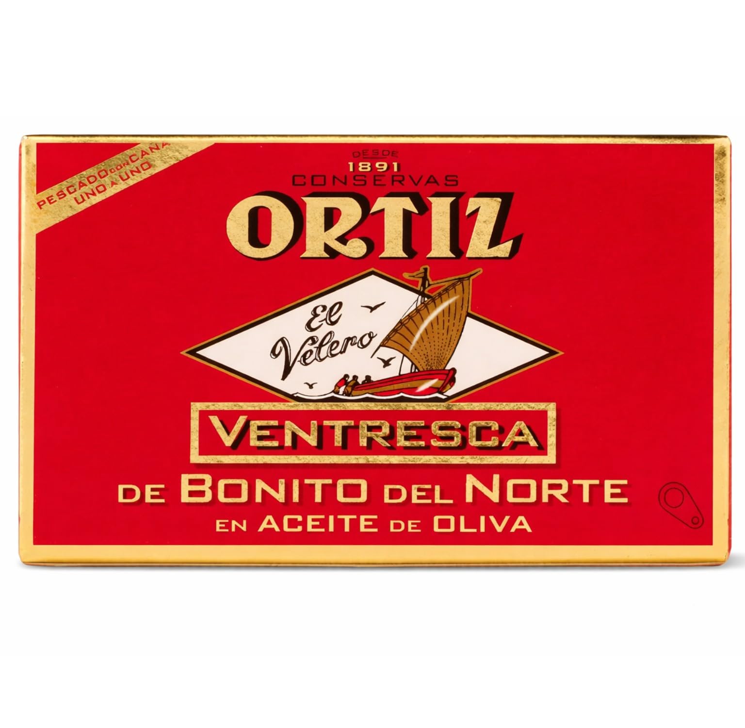Ortiz Ventresca Bonito del Norte Weisser Thunfisch in Olivenöl Spanien inkl. FeinWert E-Book (6 x 110g)