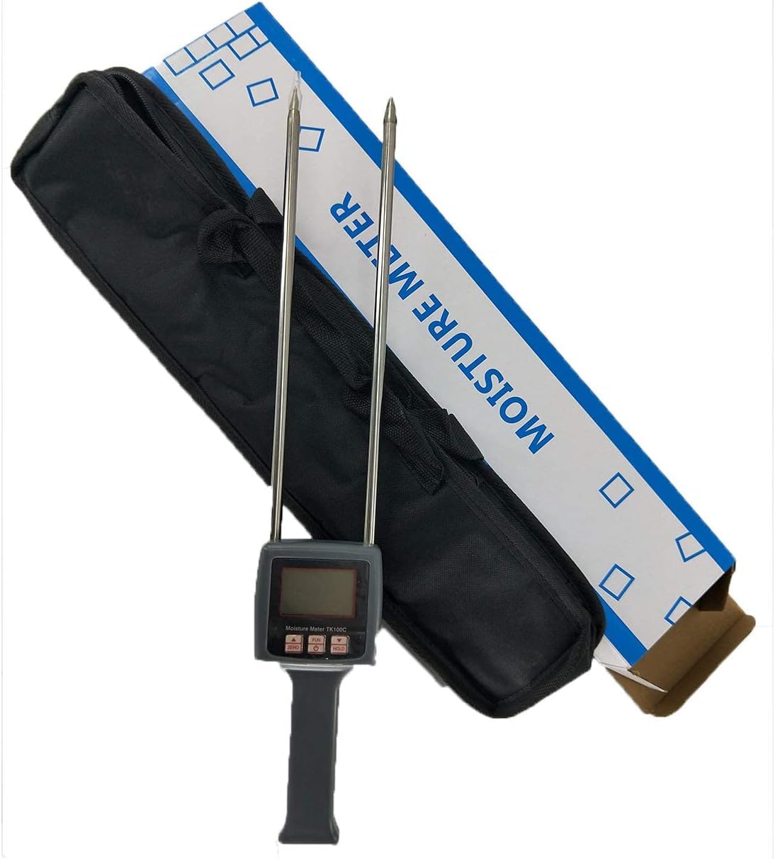 Cotton Moisture Meter Tester Moisture Content with LCD Display Measuring Range 5 to 40 Percent