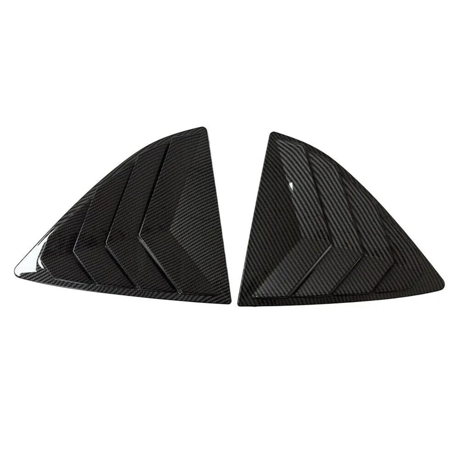 HGPVPKZAZD Car Rear Window Spoiler Tail Wing For Nissan For Versa Sedan 2013-2018 Car Rear Louver Window Side Shutter Cover Trim Sticker Vent Scoop Rear Window Side Splitter Wing(Carbon Look)